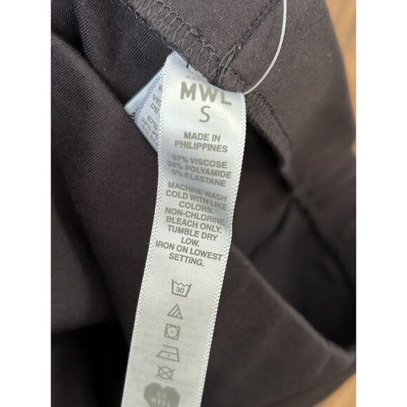 NWT Madewell Ponte Stirrup Leggings Stretch Knit Black Pull On Balletcore Small - Picture 7 of 9